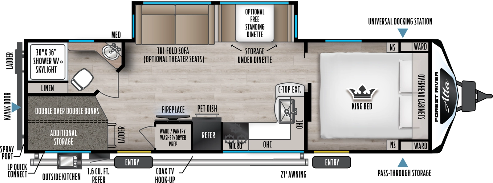 Alta 2800KBH Floorplan